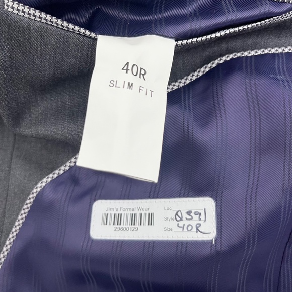 Michael Kors Mens 40R Single Breasted Sport Coat Grey Slim Fit Lined Two-Button - Picture 8 of 14